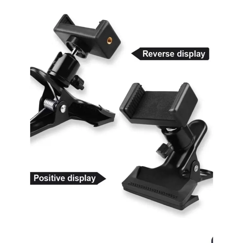 Adjustable Black Clip Phone Mount